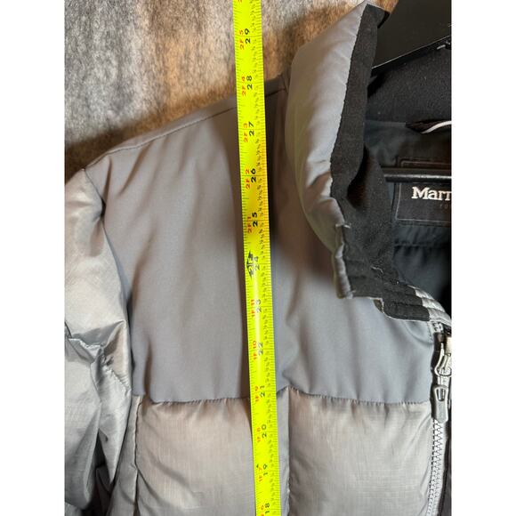 Marmot Mens G73550 600 Fill Down Gray Puffer Jacket - Size Medium - Picture 10 of 10